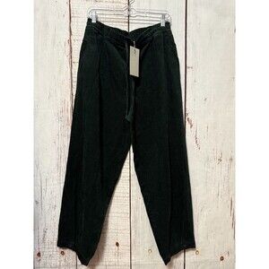 NWT Poetry Corduroy Tapered Trouser Corded Pants Cotton Size 10 Forest Green